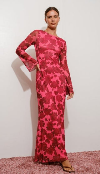 Wild Rose Romance Maxi - Boutique Bella BellaDress