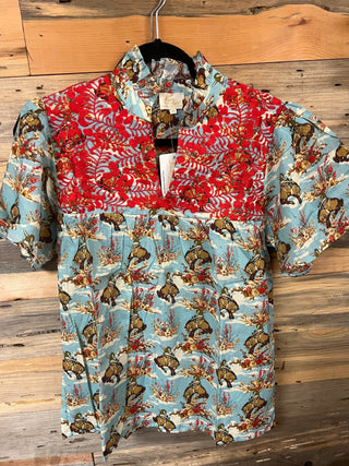Wild West Bloom Top - Boutique Bella Bellatops