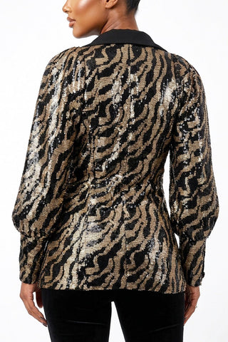 Wildly Dressed Sequin Blazer - Boutique Bella BellaBlazer