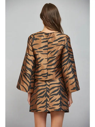 Wildly Yours Flare Sleeve Top - Boutique Bella BellaTop