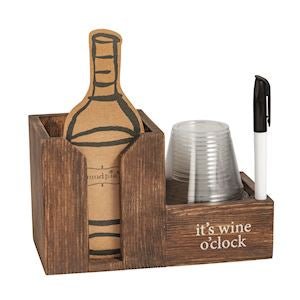 Wine Bottle Caddy & Cup Set - Boutique Bella BellaWine Caddy