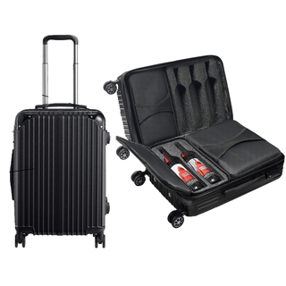 Wine Bottle Suitcase Holds 10 Standard 750 Ml Size Bottles Expandable Removable Travel Bags Universa - Boutique Bella Bella