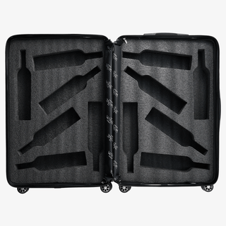 Wine Bottle Suitcase Holds 12 Standard 750 Ml Size Bottles Universal Airplane Luggage Case Tsa Appro - Boutique Bella Bella