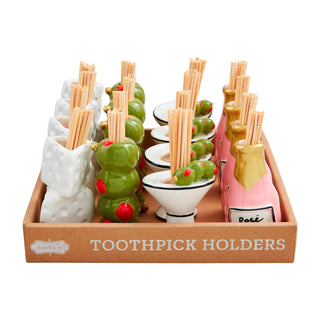 Wine & Cheese Toothpick Caddy Set - Assorted - Boutique Bella Bellatoothpick holder
