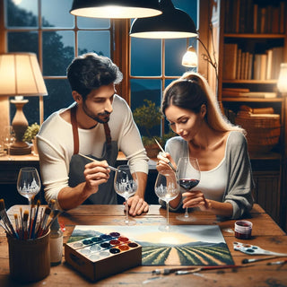 Wine Glass Painting Gift Set Do It Yourself Creative Glassware Paint Kit For Wine Nights Comes With - Boutique Bella Bella