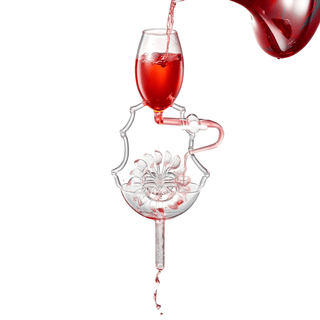 Wine Glass Wheel Decanting Aerator Set By Unique Decanter Moving Wheel Upper Middle - Boutique Bella Bella