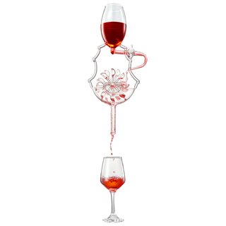 Wine Glass Wheel Decanting Aerator Set By Unique Decanter Moving Wheel Upper Middle - Boutique Bella Bella