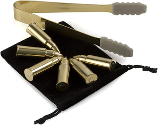 Bullet Whiskey Stones Gold Premium Barware Gift Elegant Drinkware Collection