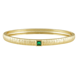 Winnie Cz Bangle - Emerald - Boutique Bella BellaBracelets
