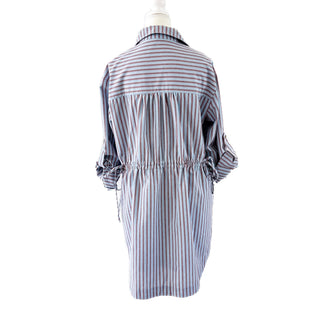 Winton & Waits Artist Shirt Dress- Blue - Boutique Bella BellaDress