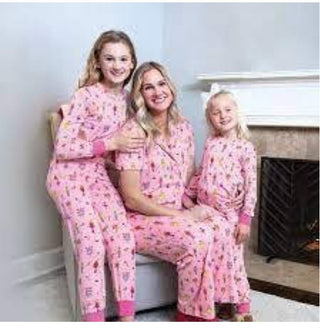 Woman Pink Sugar Plum Fairy PJ Pants - Boutique Bella BellaPajama Pants