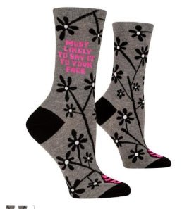 Women Crew Socks - Funny Quotes - Boutique Bella BellaSocks