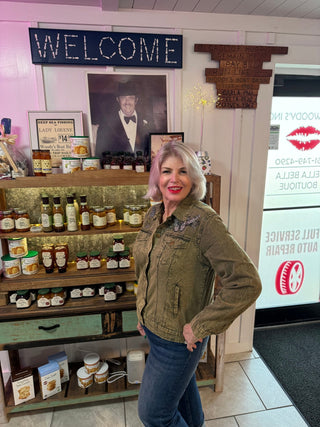 Women's Embraided Happy jacket - Boutique Bella BellaJacket