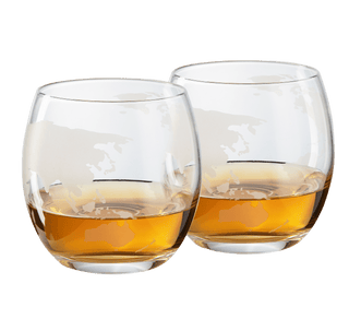 World Decanter With 2 Glasses Globe Premium Barware Gift Elegant Drinkware Collection - Boutique Bella BellaDecanter Sets