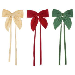 Woven Holiday Bow, Nylon Ganz - Boutique Bella BellaChristmas Decor