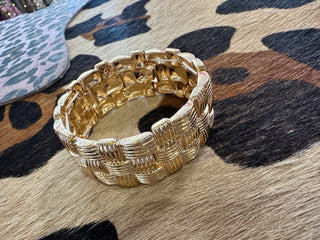 Woven Luxe Cuff Bracelet - Boutique Bella BellaBracelet