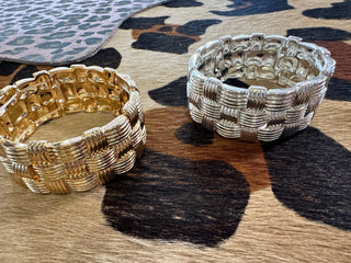 Woven Luxe Cuff Bracelet - Boutique Bella BellaBracelet