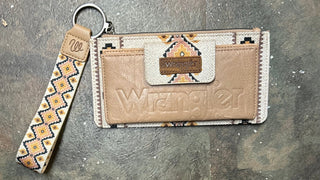 Wrangler Aztec Print Bi - Fold Wallet Wristlet - Boutique Bella BellaWallet