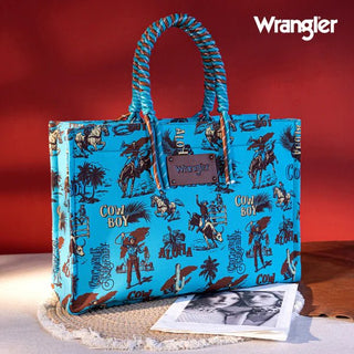 Wrangler Cowboy and Wrapped Handle Tote Bag - Boutique Bella BellaTote Bag