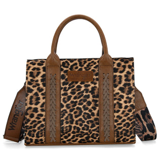 Wrangler Leopard Print Concealed Carry Tote/Crossbody - Leopard - Boutique Bella BellaCrossbody