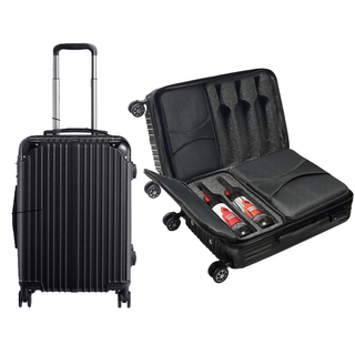 Wine Bottle Suitcase Holds 10 Standard 750 Ml Size Bottles Expandable Removable Travel Bags Universa