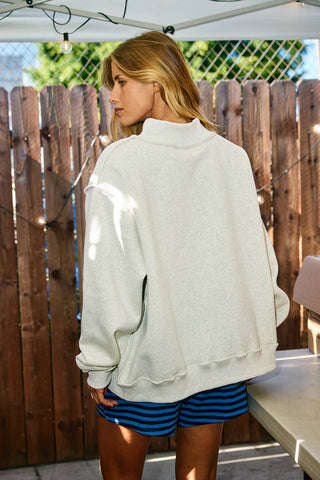 WWJD & AMEN Reversible Mock Neck Sweatshirt - Boutique Bella BellaSweatshirt