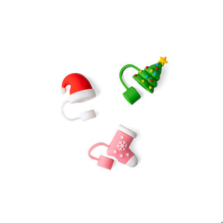 Crush Christmas Sip & Sleigh Straw Topper Set