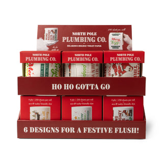 North Pole Plumbing Co. Hilarious Holiday Toilet Paper