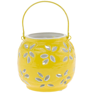 Yellow Metal Outdoor Lantern Small - Boutique Bella BellaLantern