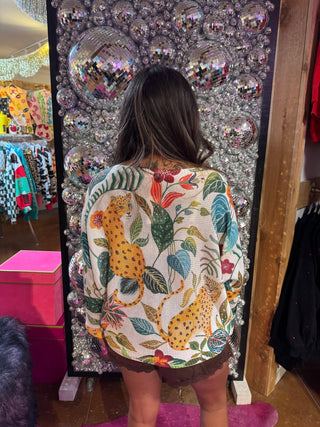 Yolly Italy Wild Tropics Printed Sweater - Boutique Bella BellaSweater