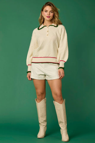 Yuletide Stitch Sweater - Boutique Bella Bellasweater