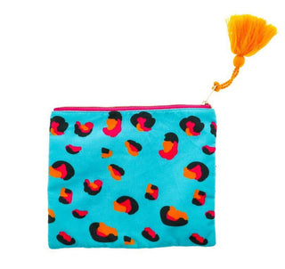 Zebra & Leopard Dual Zipper Pouch - Boutique Bella Bellazipper pouch