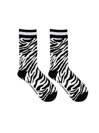 Zebra Print Womens Bamboo Crew Socks - Boutique Bella Bellacrew socks