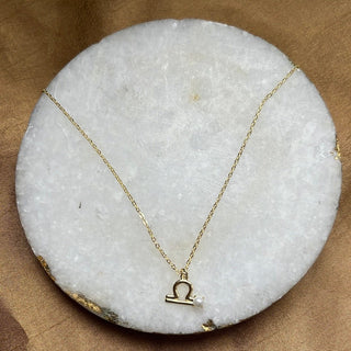 Zodiac Pearl Necklace - Boutique Bella BellaNecklace