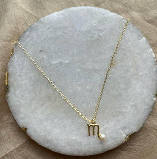 Zodiac Pearl Necklace - Boutique Bella BellaNecklace