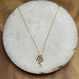 Zodiac Pearl Necklace - Boutique Bella BellaNecklace