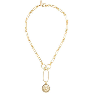 Zoe Lion Medallion Lariat